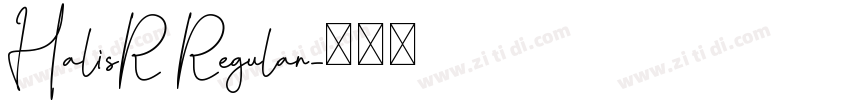 HalisR Regular字体转换